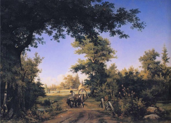 View in the Vicinity of St. Petersburg by Ivan Shishkin